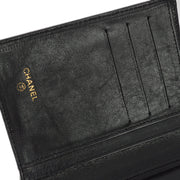 Chanel 1996-1997  Black Caviar Bifold Wallet Purse