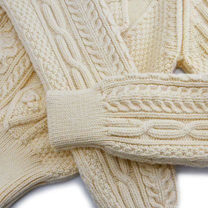 Chanel 1996 Fall Wool Fisherman Knit Jumper #44