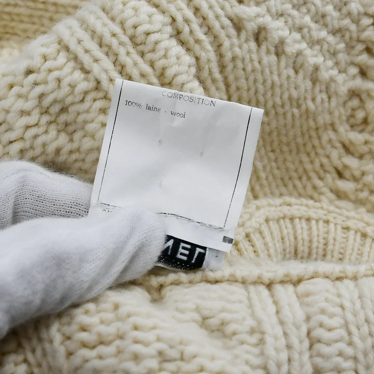 Chanel 1996 Fall Wool Fisherman Knit Jumper #44