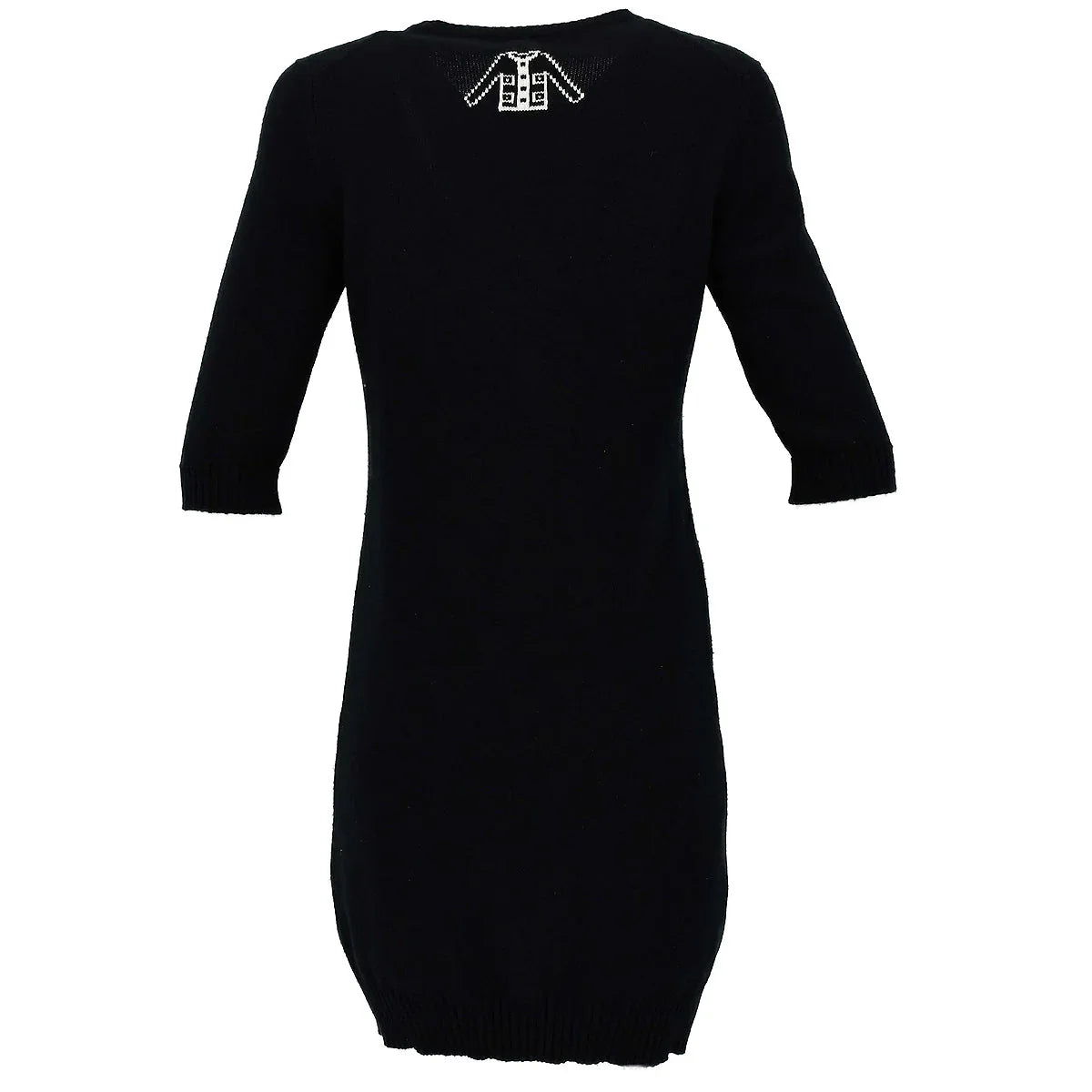 Chanel 2008 fall CC-button cashmere dress #38