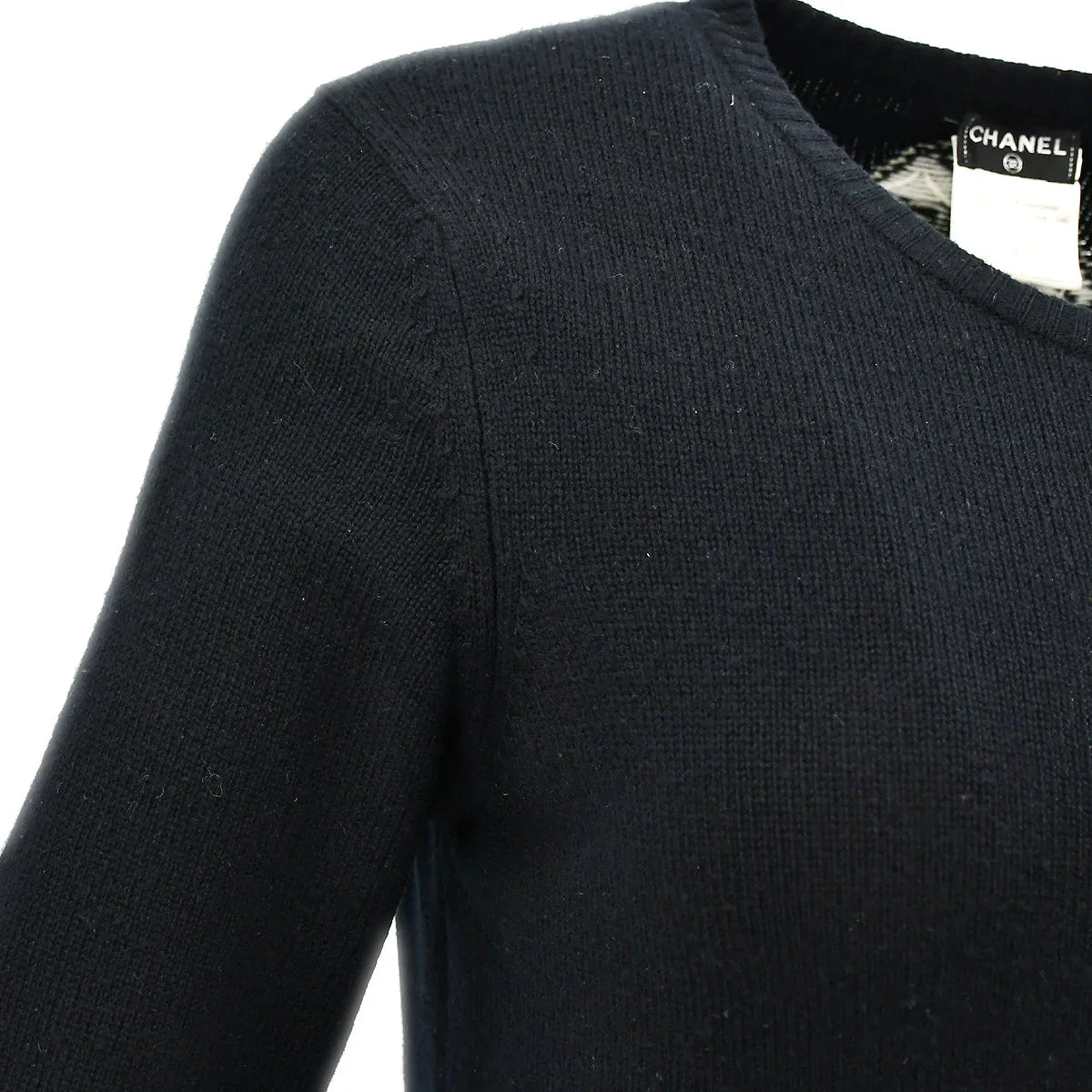 Chanel 2008 fall CC-button cashmere dress #38