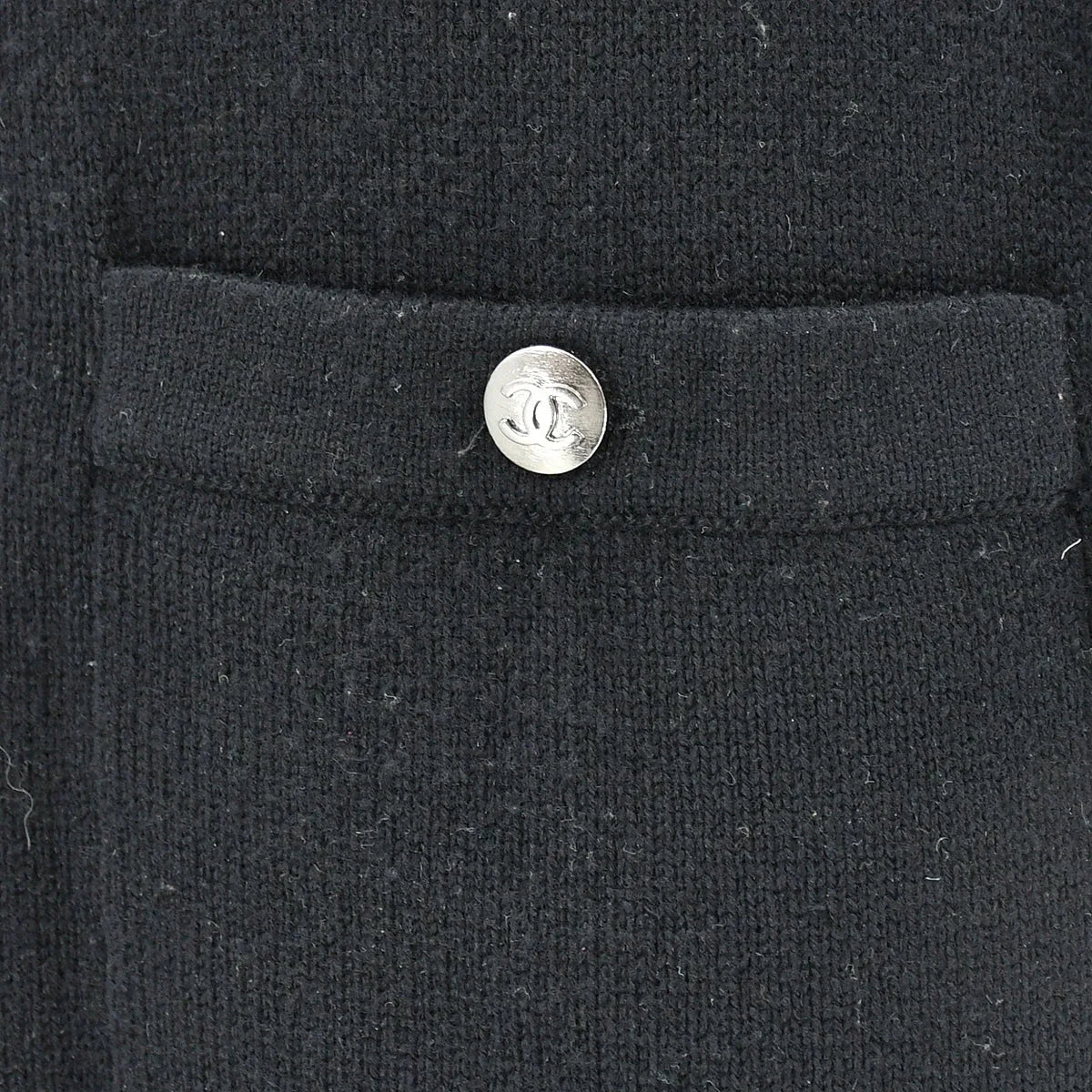 Chanel 2008 fall CC-button cashmere dress #38
