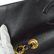 Chanel 1991-1994 Black Lambskin Maxi Classic Flap Bag