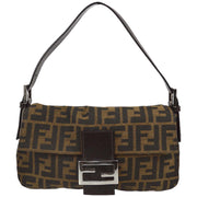 Fendi Brown Zucca Baguette Handbag