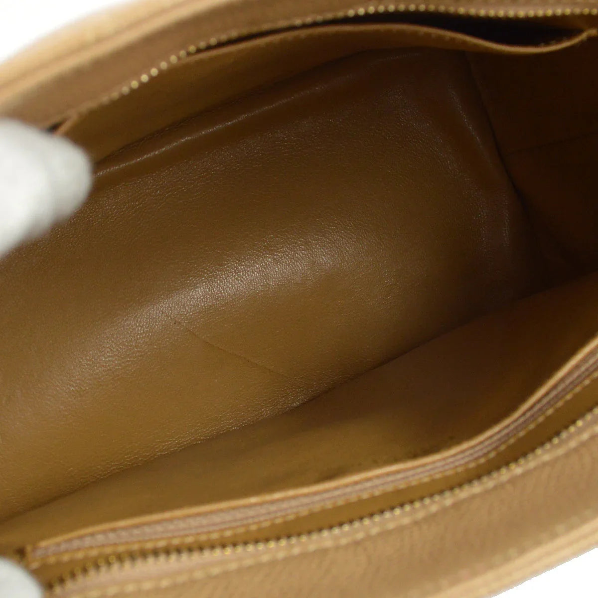 Chanel 2001-2003 Beige Caviar Medallion Tote Handbag