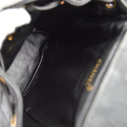 Chanel 1994-1996 Black Lambskin Large Duma Backpack