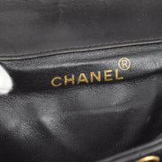 Chanel 1994-1996 Black Lambskin Large Duma Backpack