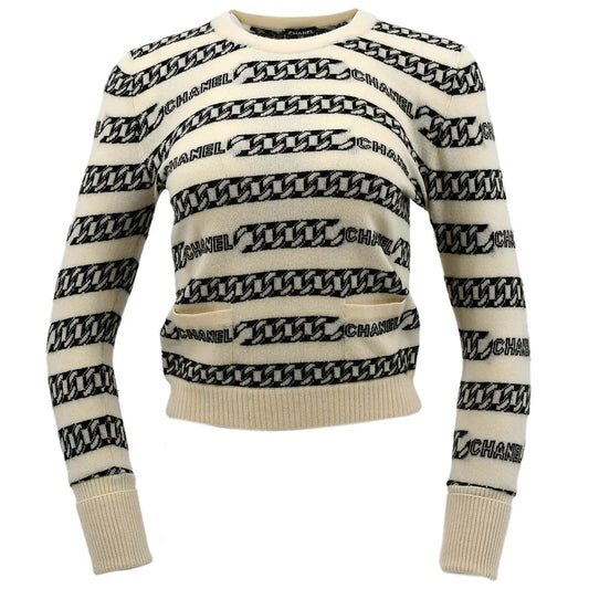 Chanel 2001 Fall Chain Motif Cashmere Jumper #34