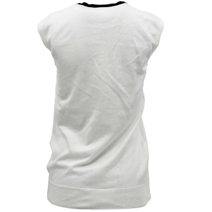 Chanel 1996 Spring Contrast Trim Cotton Sleeveless Top #40
