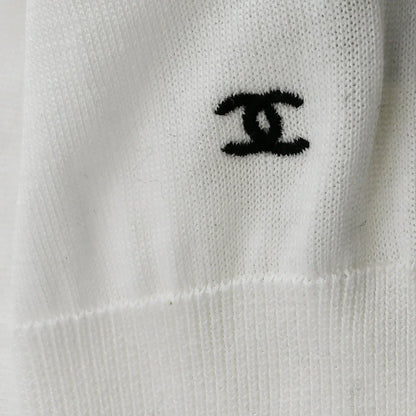 Chanel 1996 Spring Contrast Trim Cotton Sleeveless Top #40