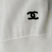 Chanel 1996 spring contrast-trim cotton sleeveless top #40