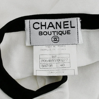 Chanel 1996 Spring Contrast Trim Cotton Sleeveless Top #40