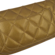 Chanel 2004-2005 Gold Caviar Chain Handbag