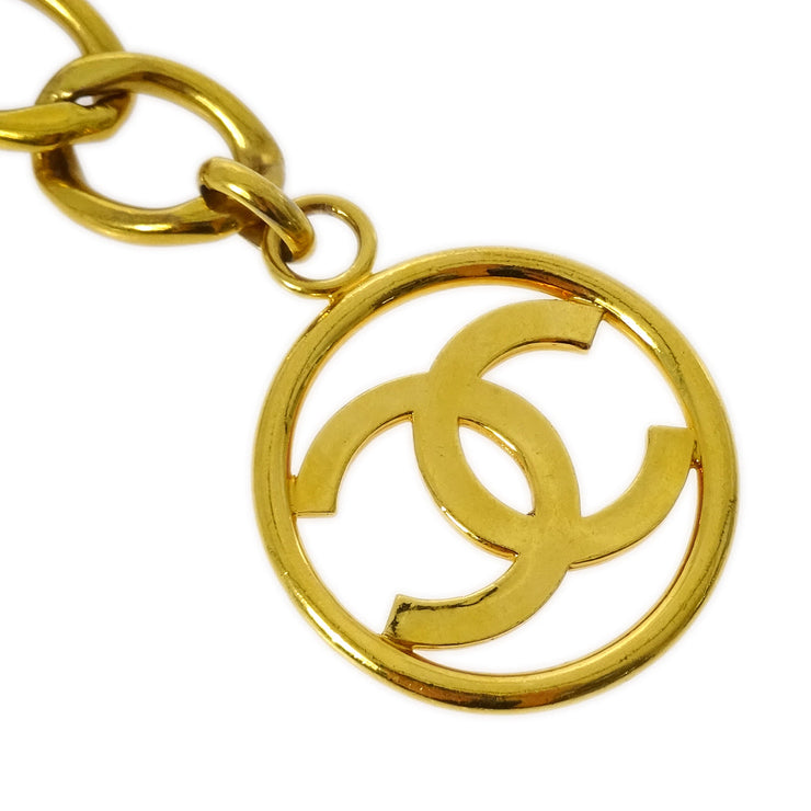 Chanel Medallion Gold Chain Belt 93A Small Good