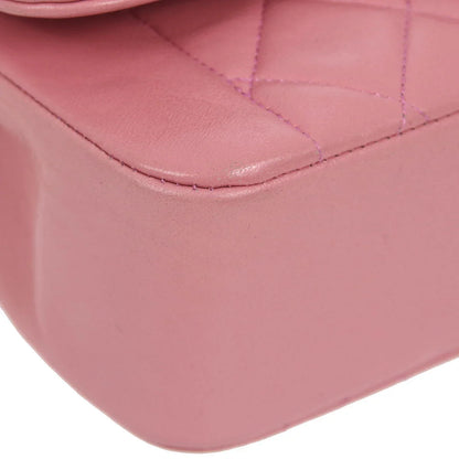 Chanel * 1989-1991 Pink Lambskin Border Flap Bag