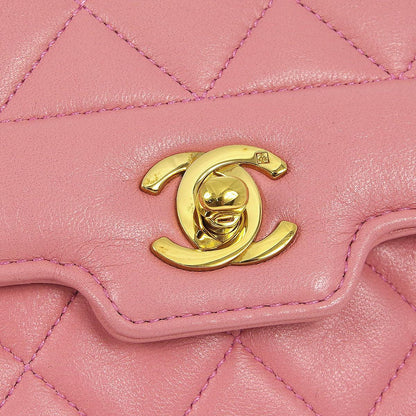 Chanel * 1989-1991 Pink Lambskin Border Flap Bag