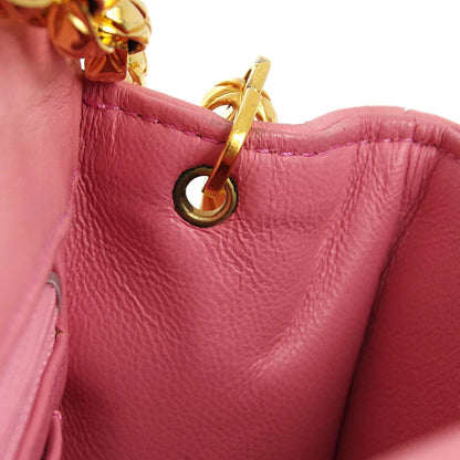 Chanel * 1989-1991 Pink Lambskin Border Flap Bag