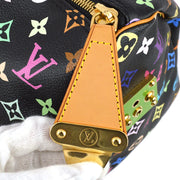 Louis Vuitton 2003 Black Monogram Multicolor Keepall 45 Duffle Bag M92640