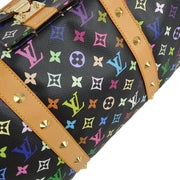 Louis Vuitton 2003 Black Monogram Multicolor Keepall 45 Duffle Bag M92640