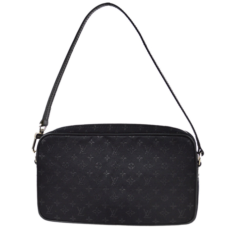 Louis Vuitton 2002 Black Satin Pochette Conte De Fees Handbag M92275