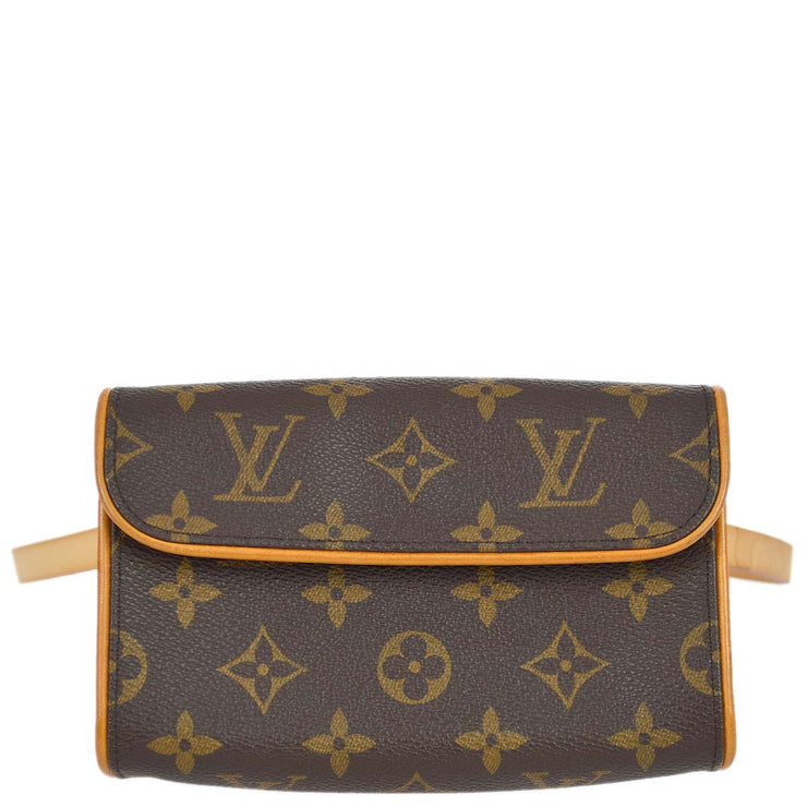 Louis Vuitton 2001 Monogram Pochette Florentine Bum Bag #XS M51855