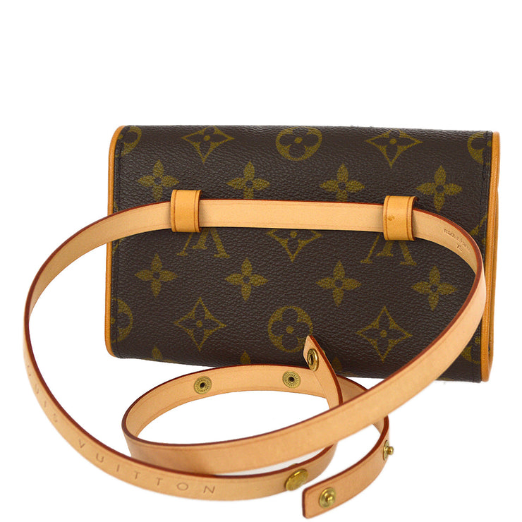 Louis Vuitton 2003 Monogram Pochette Florentine Bum Bag #XS M51855