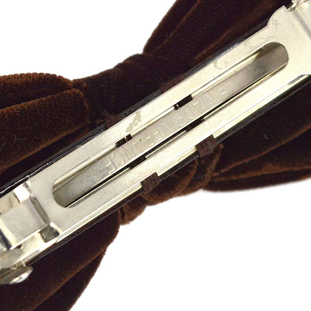 Chanel Brown Velvet Bow Hair Barrette – AMORE Vintage Tokyo