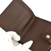 ルイヴィトン コンパクトジップ 二つ折り財布 ダミエ N61668