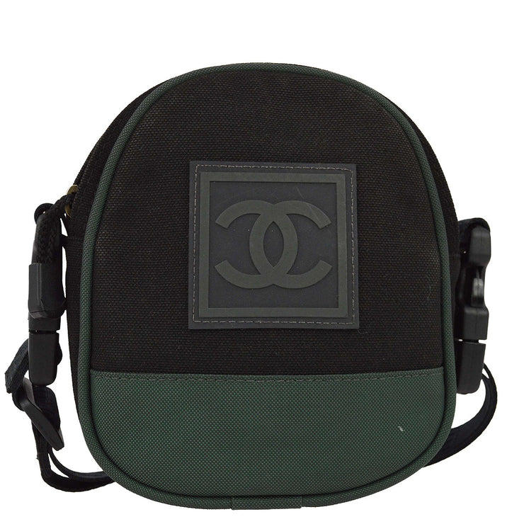 Chanel 2003-2004 Black Sports Line Shoulder Bag