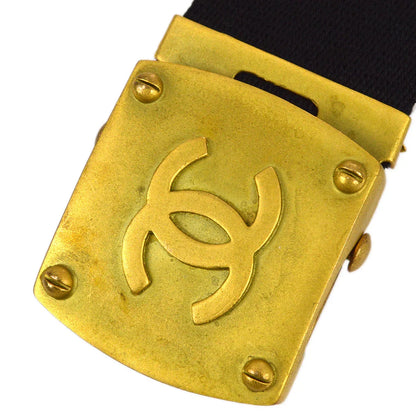 Chanel Black GI Belt 94A #75/30