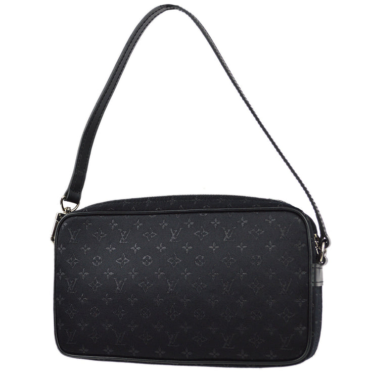 Louis Vuitton 2002 Black Satin Pochette Conte De Fees Handbag M92275