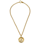 Chanel Medallion Gold Chain Pendant Necklace 3848
