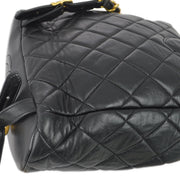 Chanel 1996-1997 Black Lambskin Large Duma Backpack