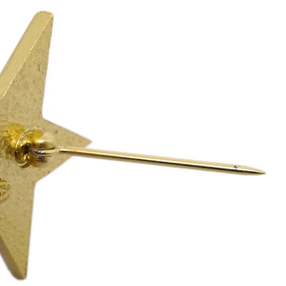Chanel Star COCO Brooch Pin Black 01P
