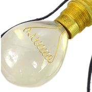 Chanel Light Bulb Gold Chain Pendant Necklace 94P