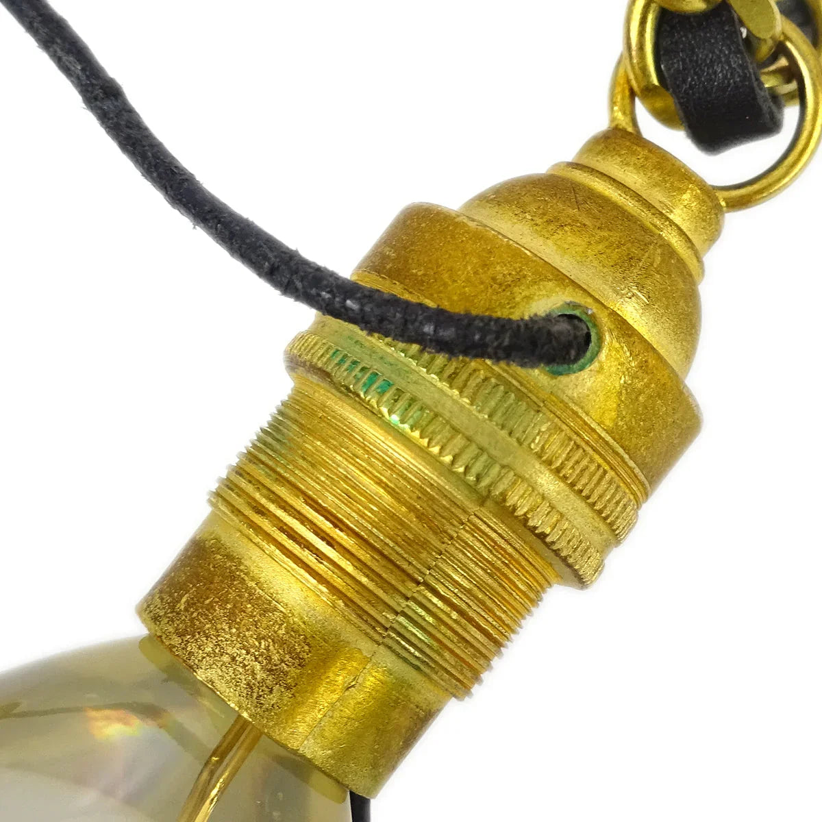 Chanel Light Bulb Gold Chain Pendant Necklace 94P