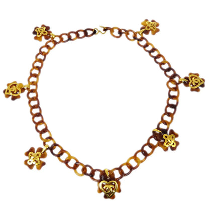 Chanel Acrylic Chain Belt Clover 95P