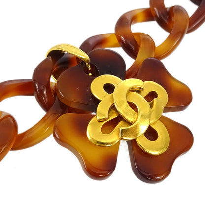 Chanel Acrylic Chain Belt Clover 95P