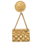 Chanel Bag Brooch Pin Gold 26