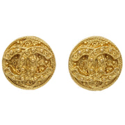 Chanel 1994 Gold 'CC' Filigree Earrings Small