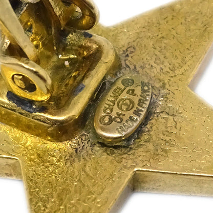 Chanel Star Earrings Clip-On Blue 01P
