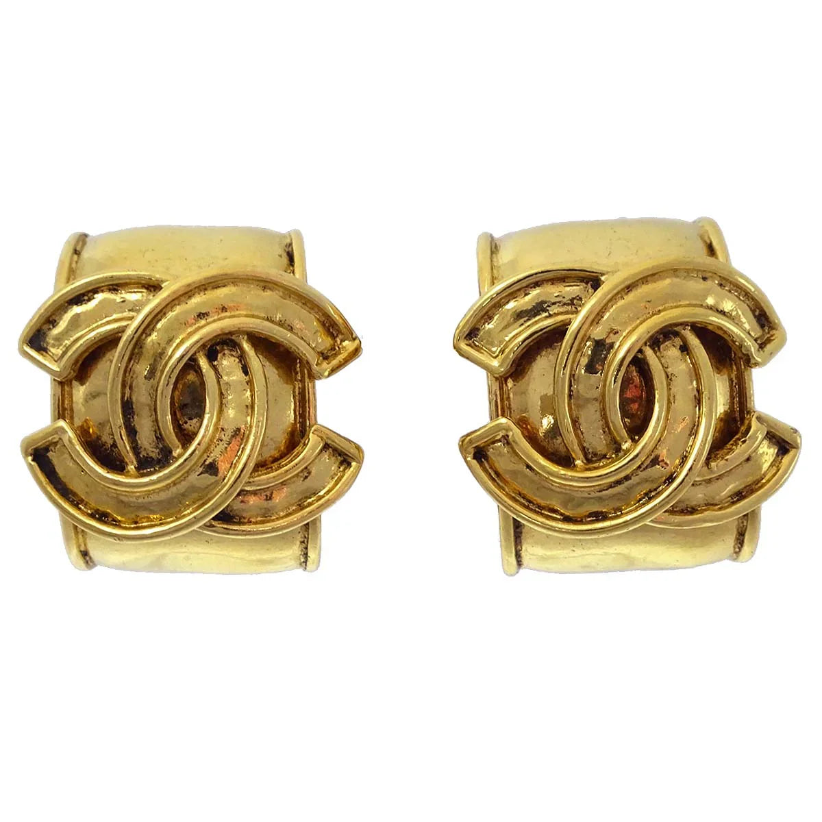 Chanel Earrings Clip-On Gold 94P
