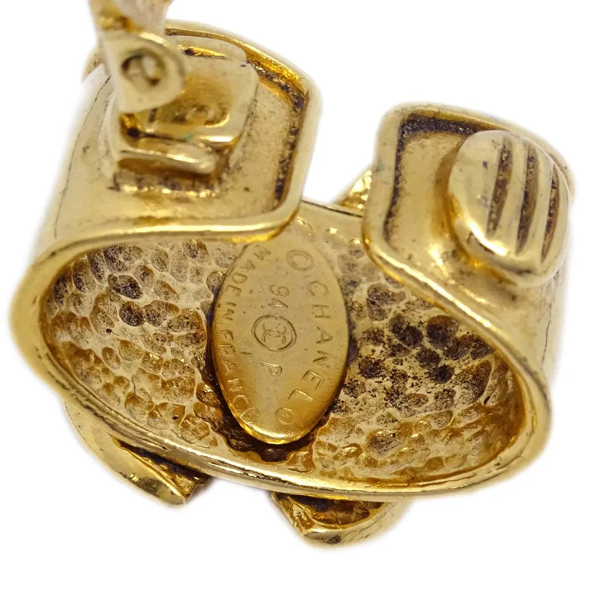 Chanel Earrings Clip-On Gold 94P