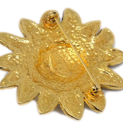 Chanel Lion Brooch Pin Gold 1133
