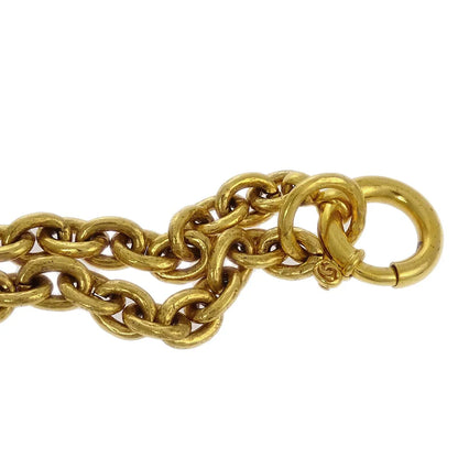 Chanel 1994 Filigree Triple CC Gold Necklace