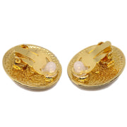 Chanel Oval Earrings Gold Clip-On 95A