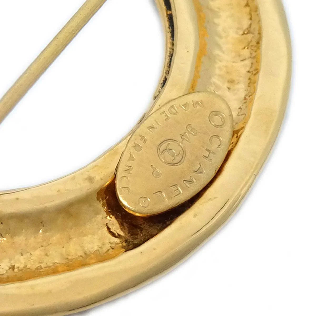 Chanel Brooch Pin Gold 94P