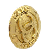 Chanel Button Earrings Gold Clip-On 2853/28