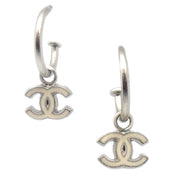 Chanel Piercing Earrings Silver 06P