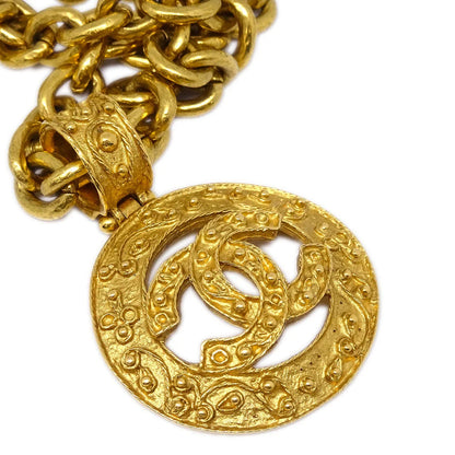 Chanel 1994 Filigree Cutout CC Necklace